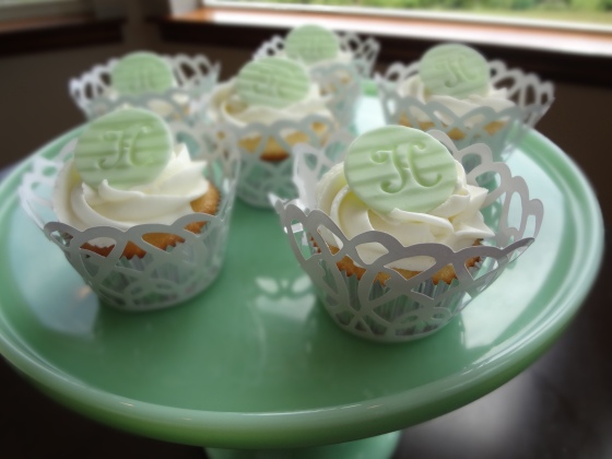 Rachel's wedding cupcakes 6-22-13